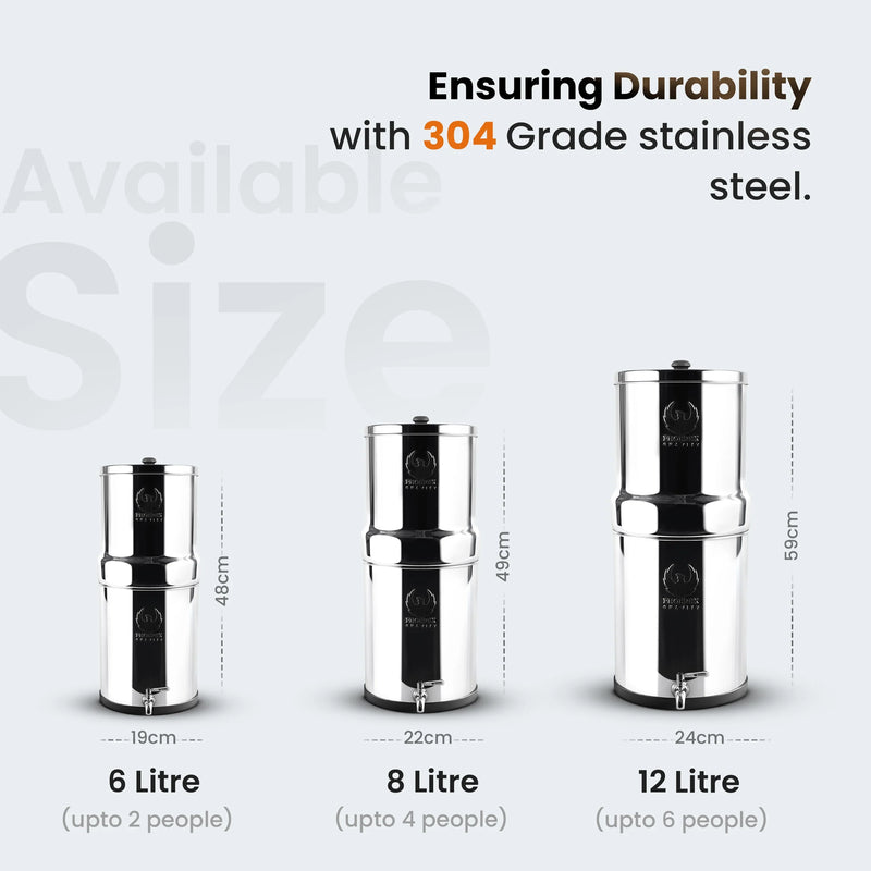 Il filtro dell'acqua gravitazionale Phoenix - 8L