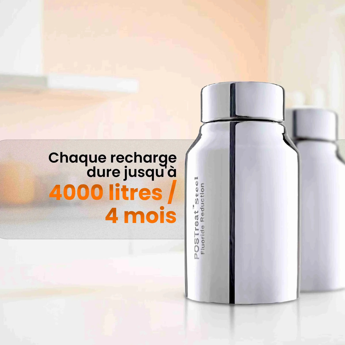 Cartucho filtrante POSTreat para la eliminación de fluoruros