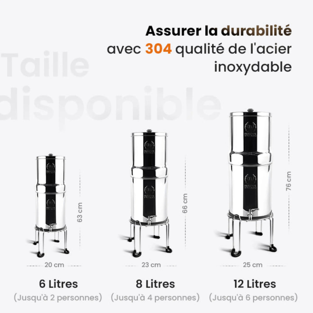 Support en acier inoxydable