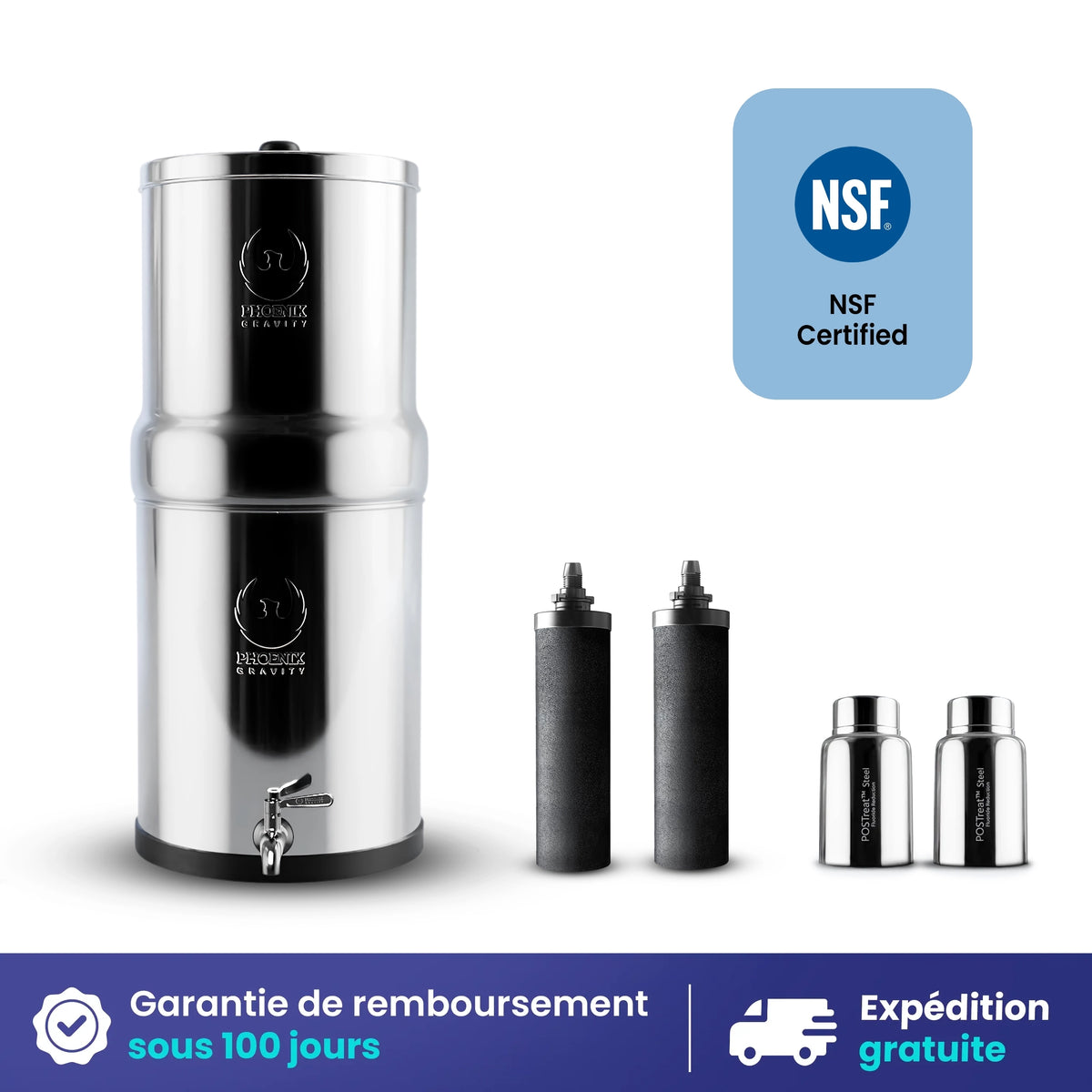 Le filtre à eau par gravité Phoenix