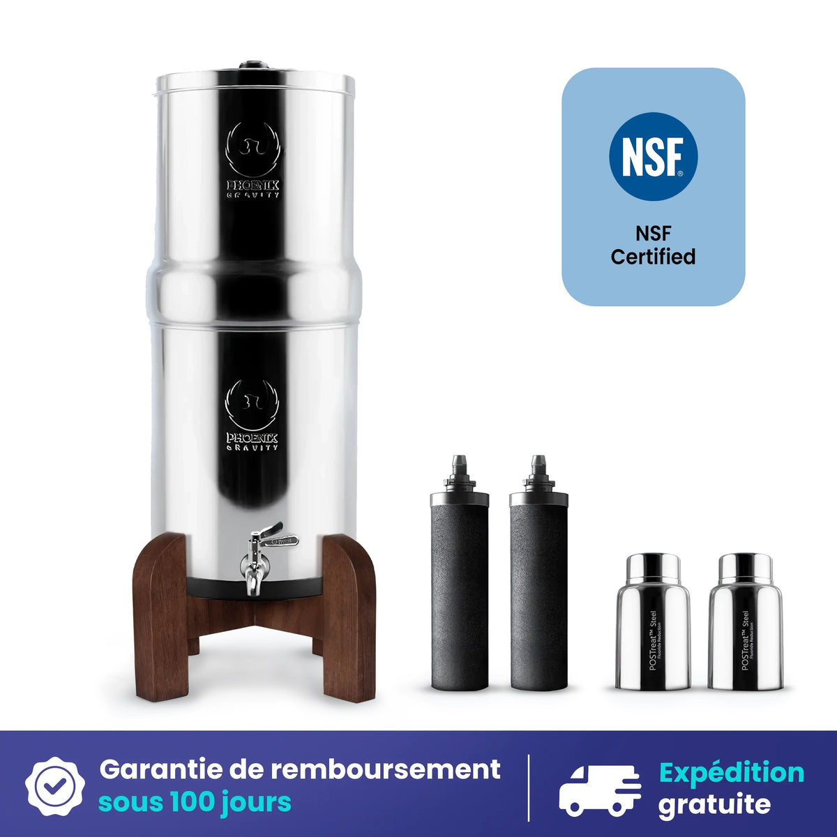 Le filtre à eau par gravité Phoenix