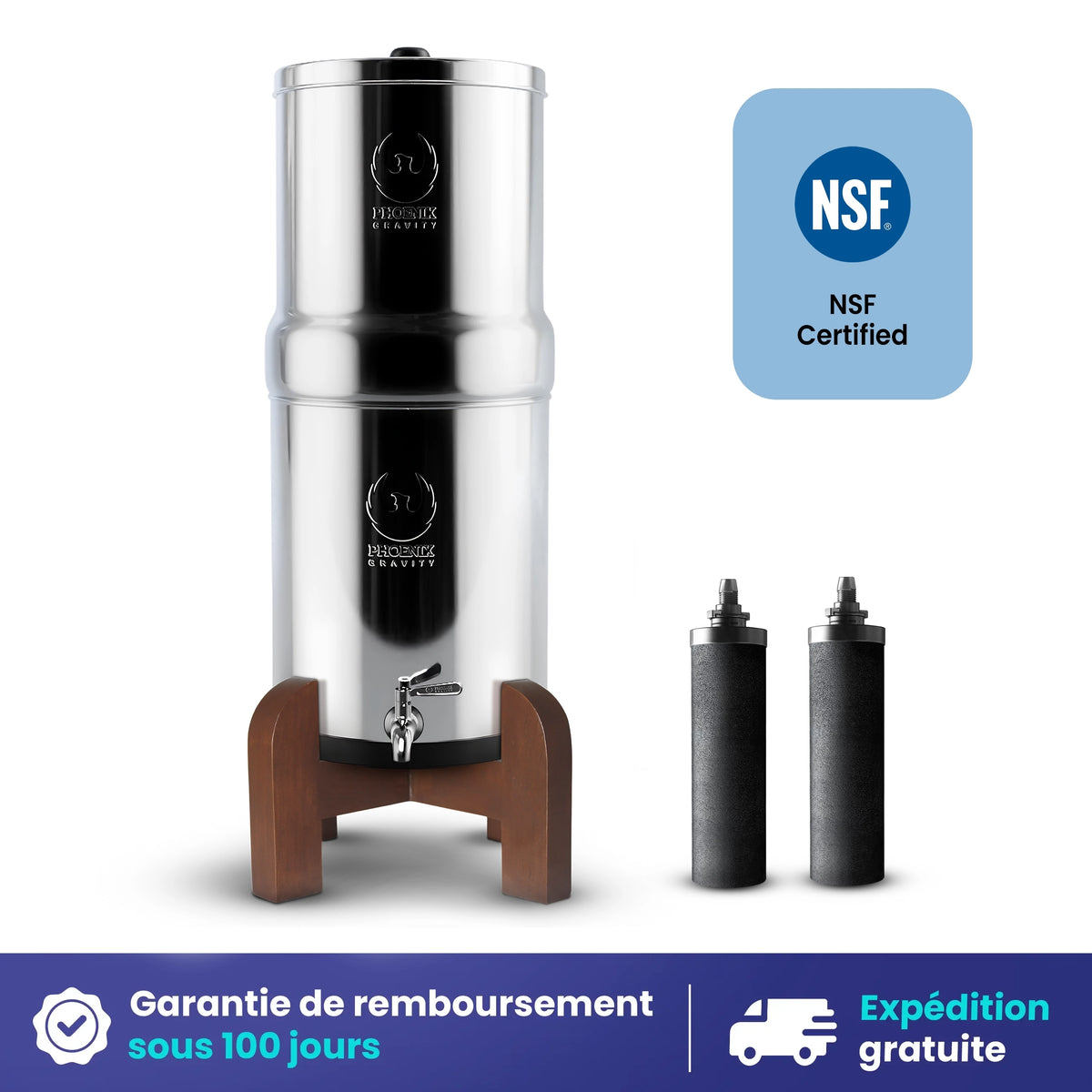 Le filtre à eau par gravité Phoenix